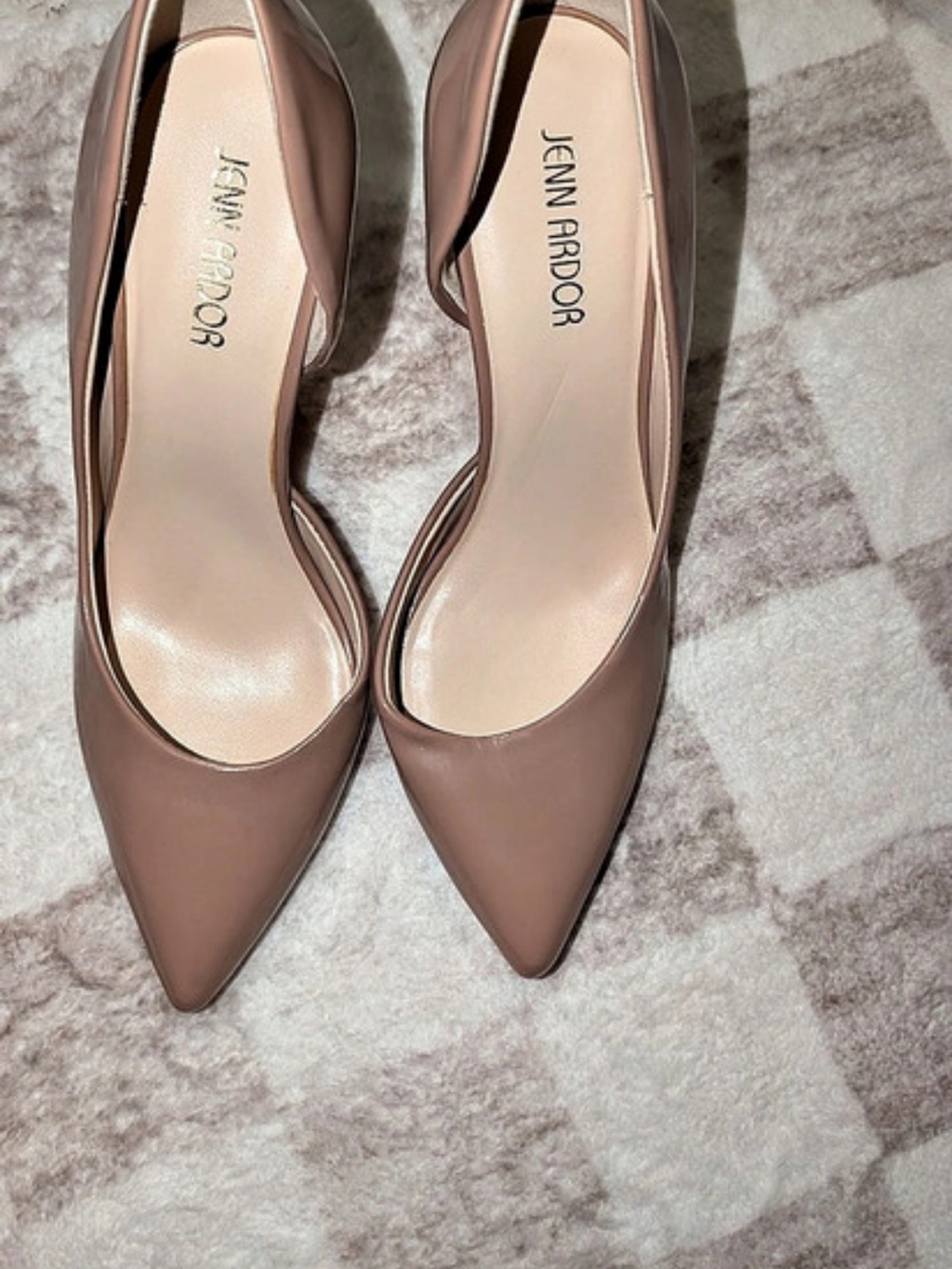 Pointed Toe Pumps in Cream